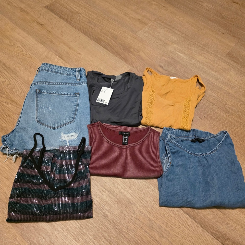 Womens Summer Bundle Fashion Nova Wild‎ Fable Forever 21 H&M Size Medium 6pc Set
